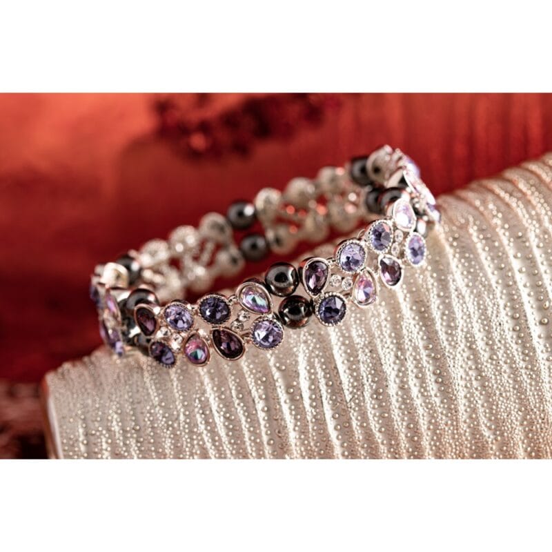 Kristalarmband Lavendelglitter