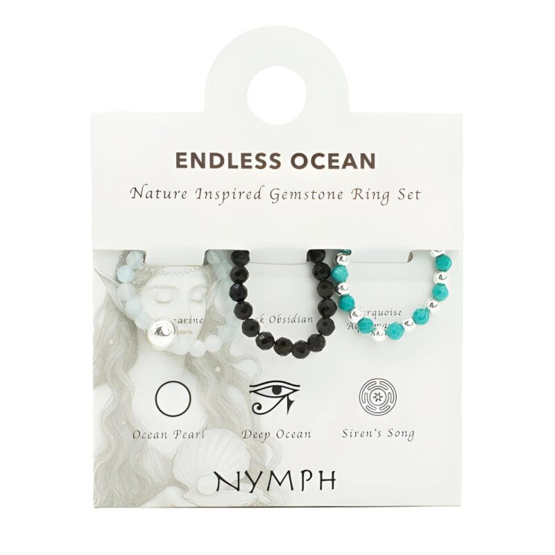 Nymph Spirit Edelsteen Ringenset - Eindeloze Oceaan (1)