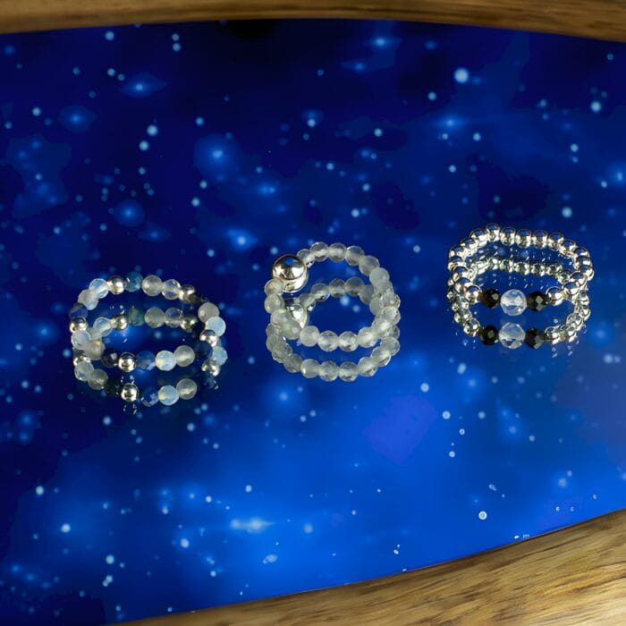 Nymph Spirit Edelsteen Ringenset - Noorderlicht - Afbeelding 2