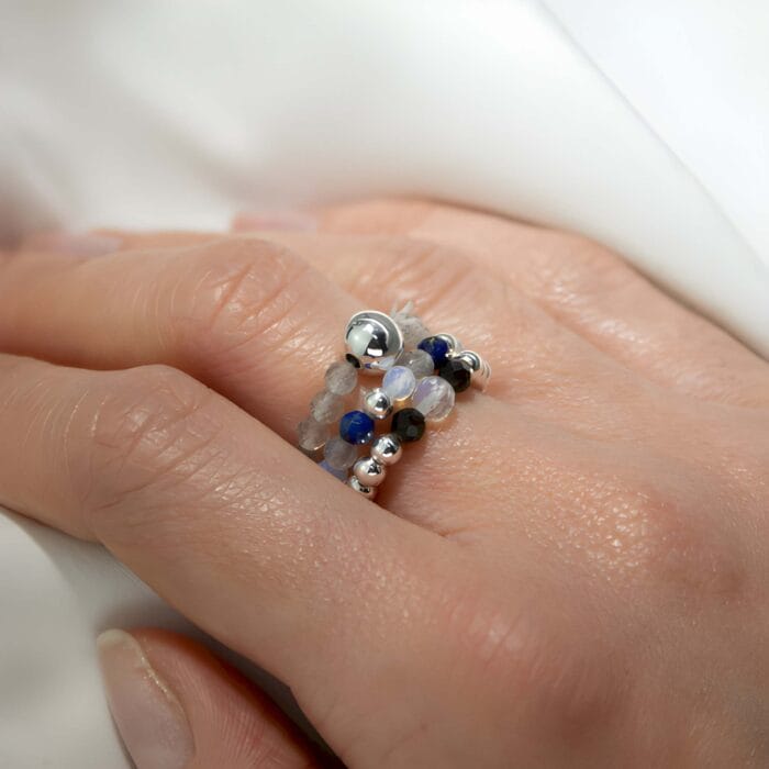 Nymph Spirit Edelsteen Ringenset - Noorderlicht - Afbeelding 3