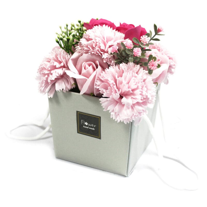 Zeep Bloemen Boeket - Rode Roos & Anjer