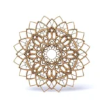 Mandala wanddecoratie Hout 25 cm