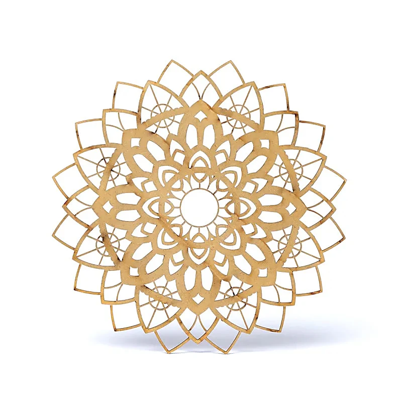 Mandala wanddecoratie Hout 25 cm2