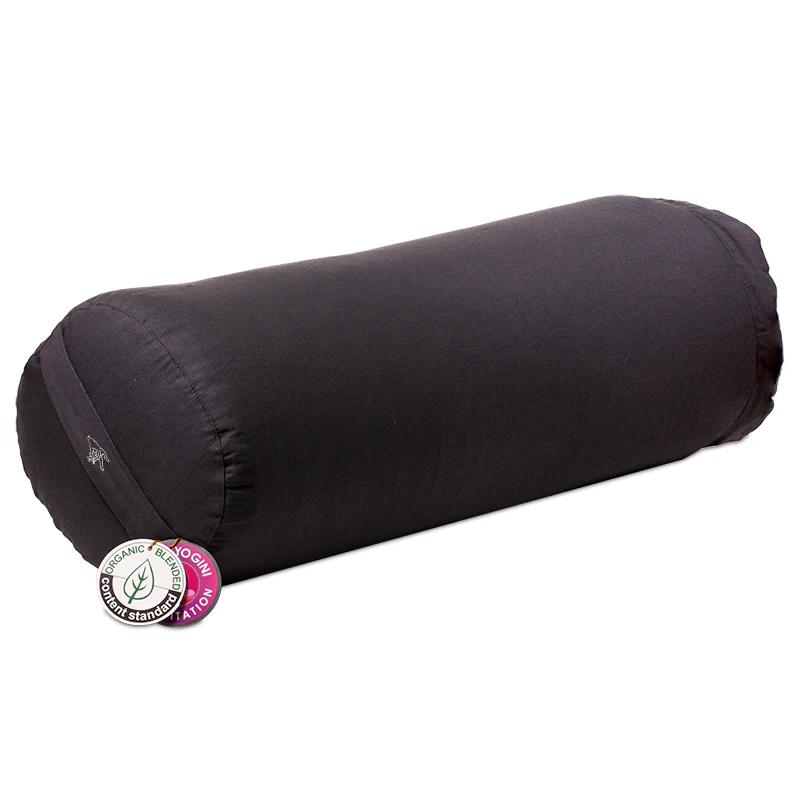 Yoga Bolster rond Antraciet van Biologisch Katoen