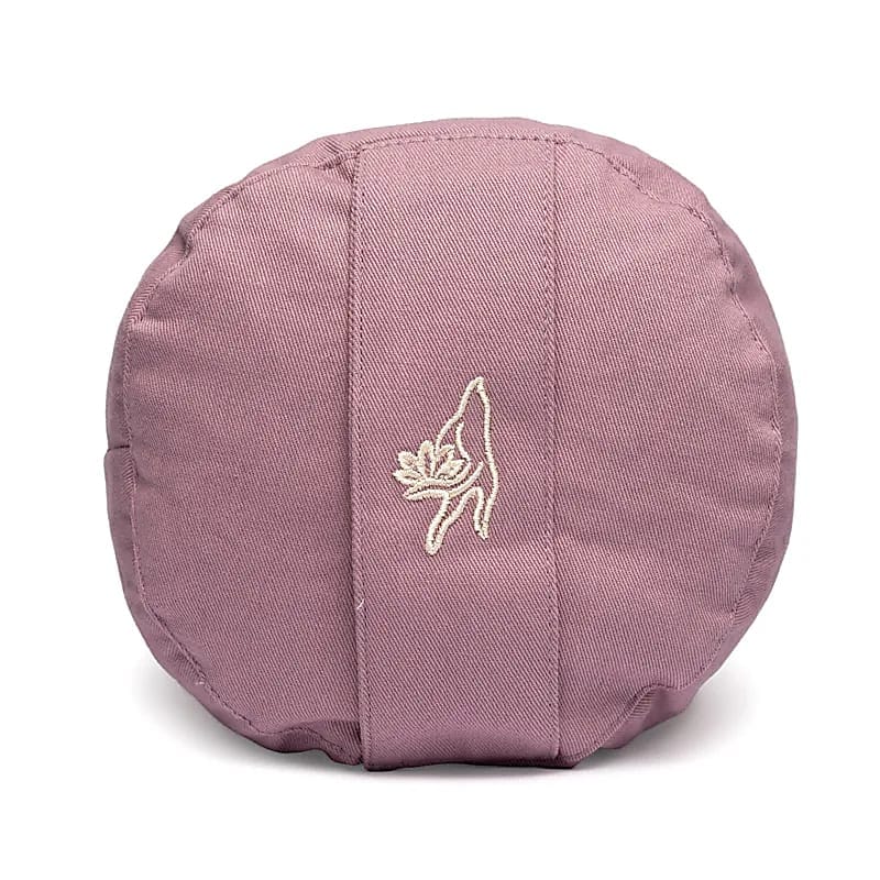 Yoga Bolster rond Lila van Biologisch Katoen2