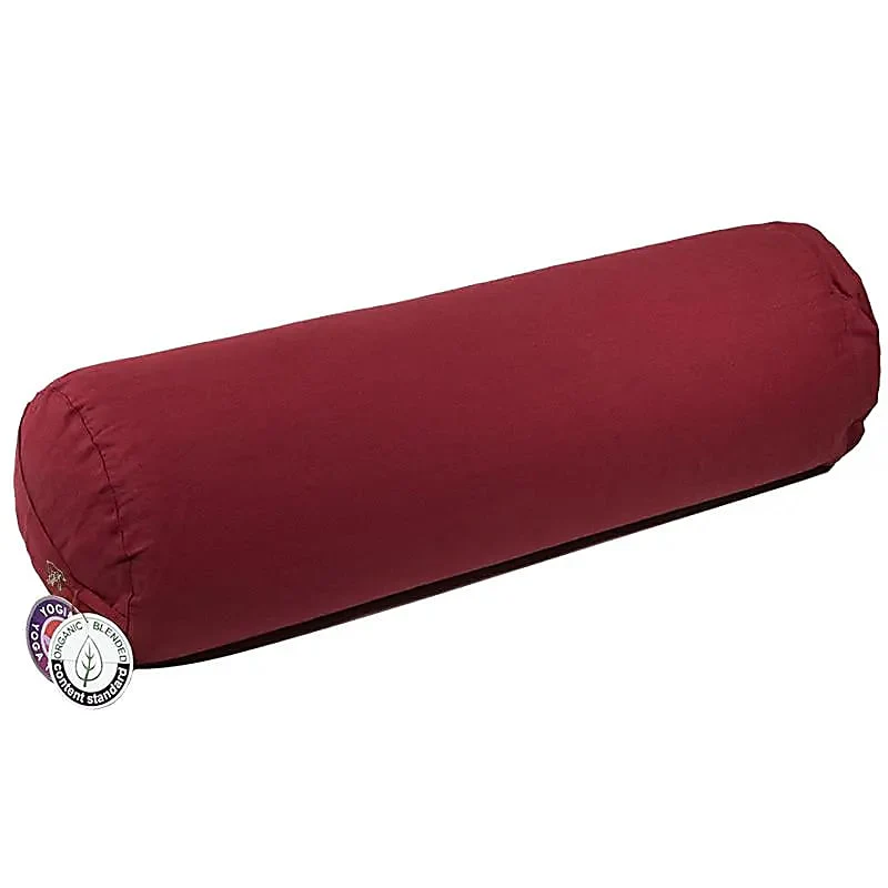 Yoga Bolster rond Rood van Biologisch Katoen
