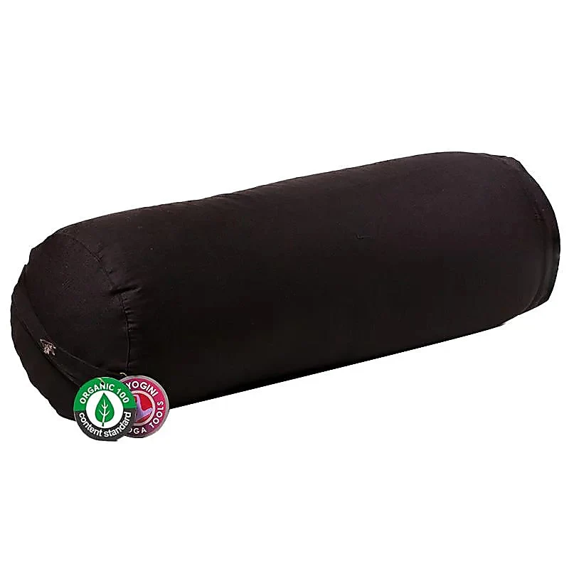 Yoga Bolster rond Zwart van Biologisch Katoen