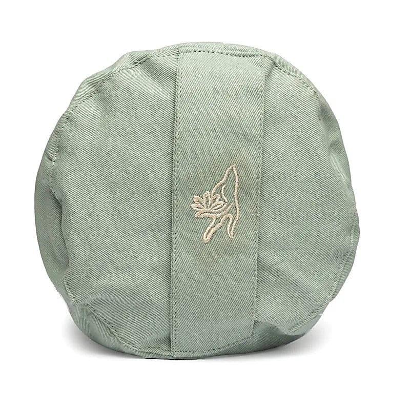 Yoga Bolster rond zachtgroen van Biologisch Katoen2